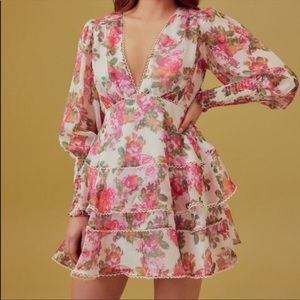 KEEPSAKE The Label Oblivion Floral Tiered Dress